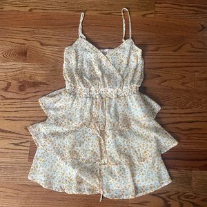 yellow flower Francesca sun dress